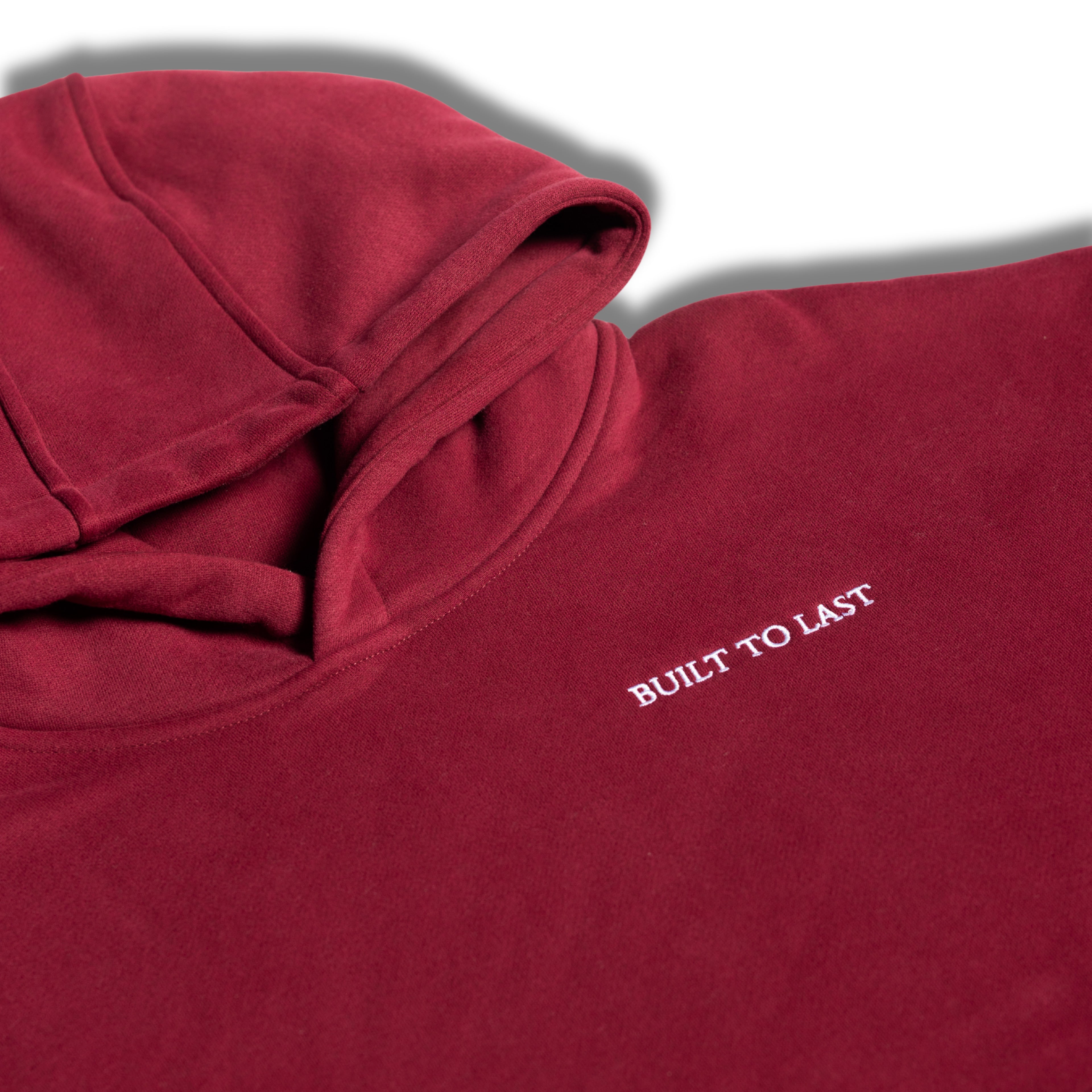 Burgundy hoodie