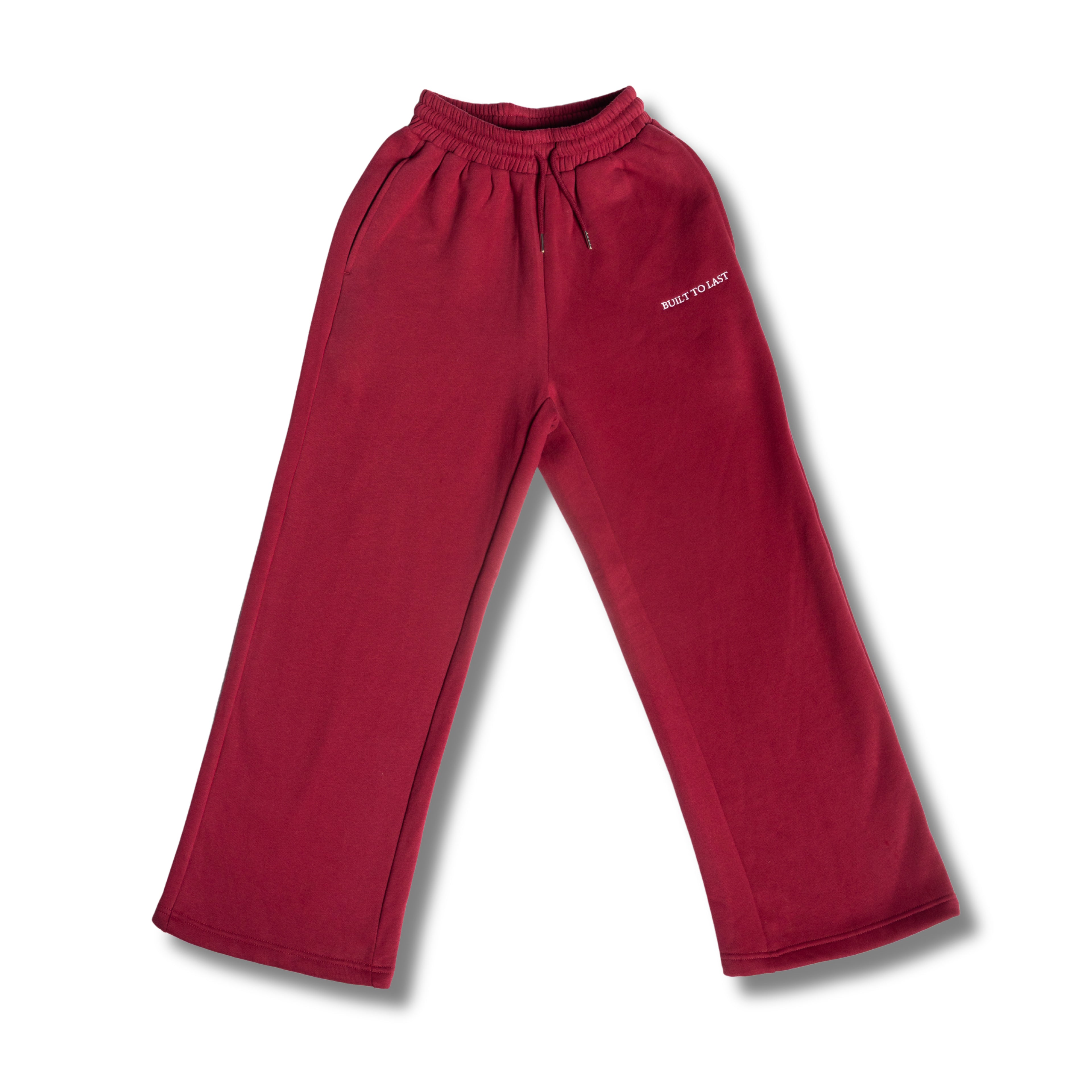 Burgundy sweat pants