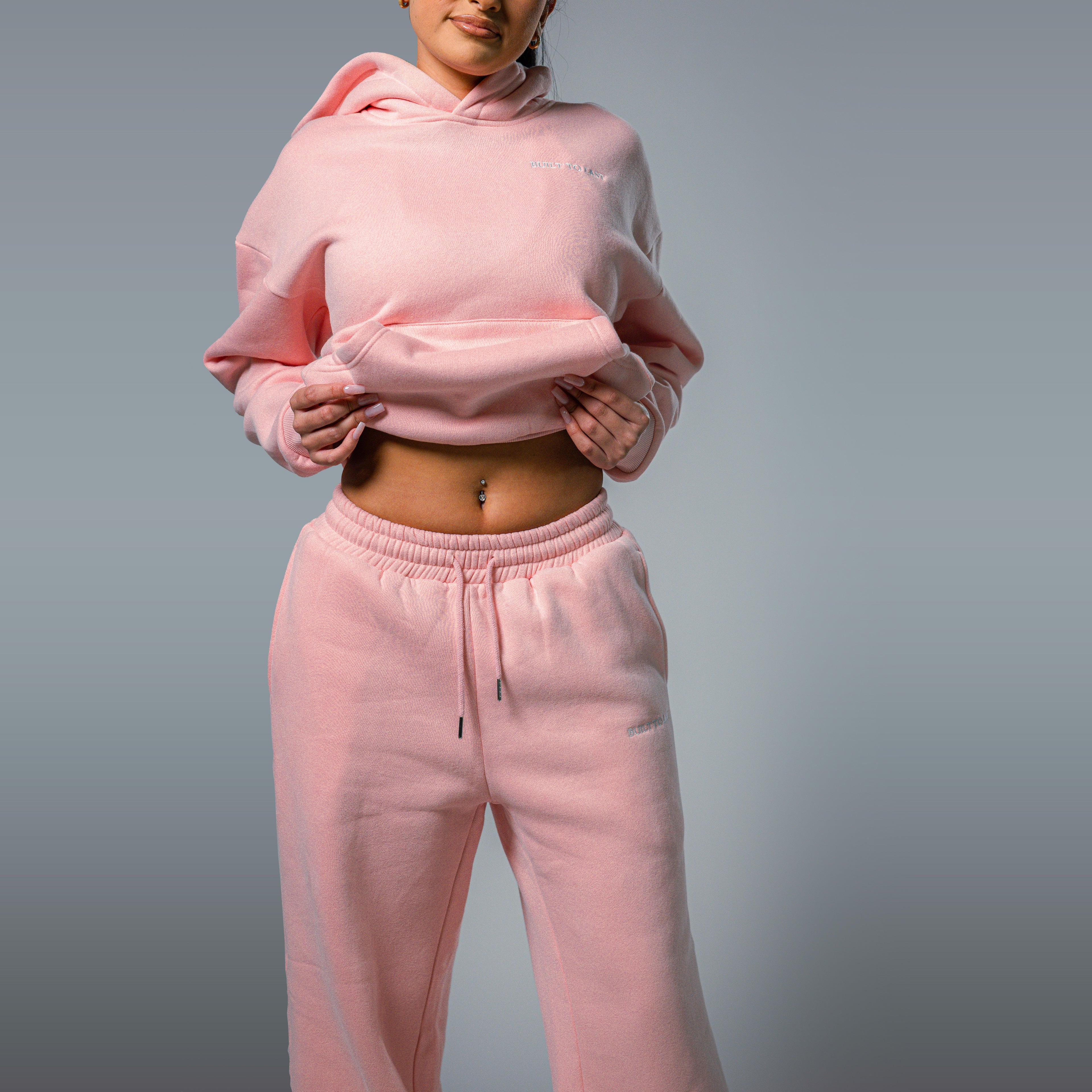 Pink sweat pants