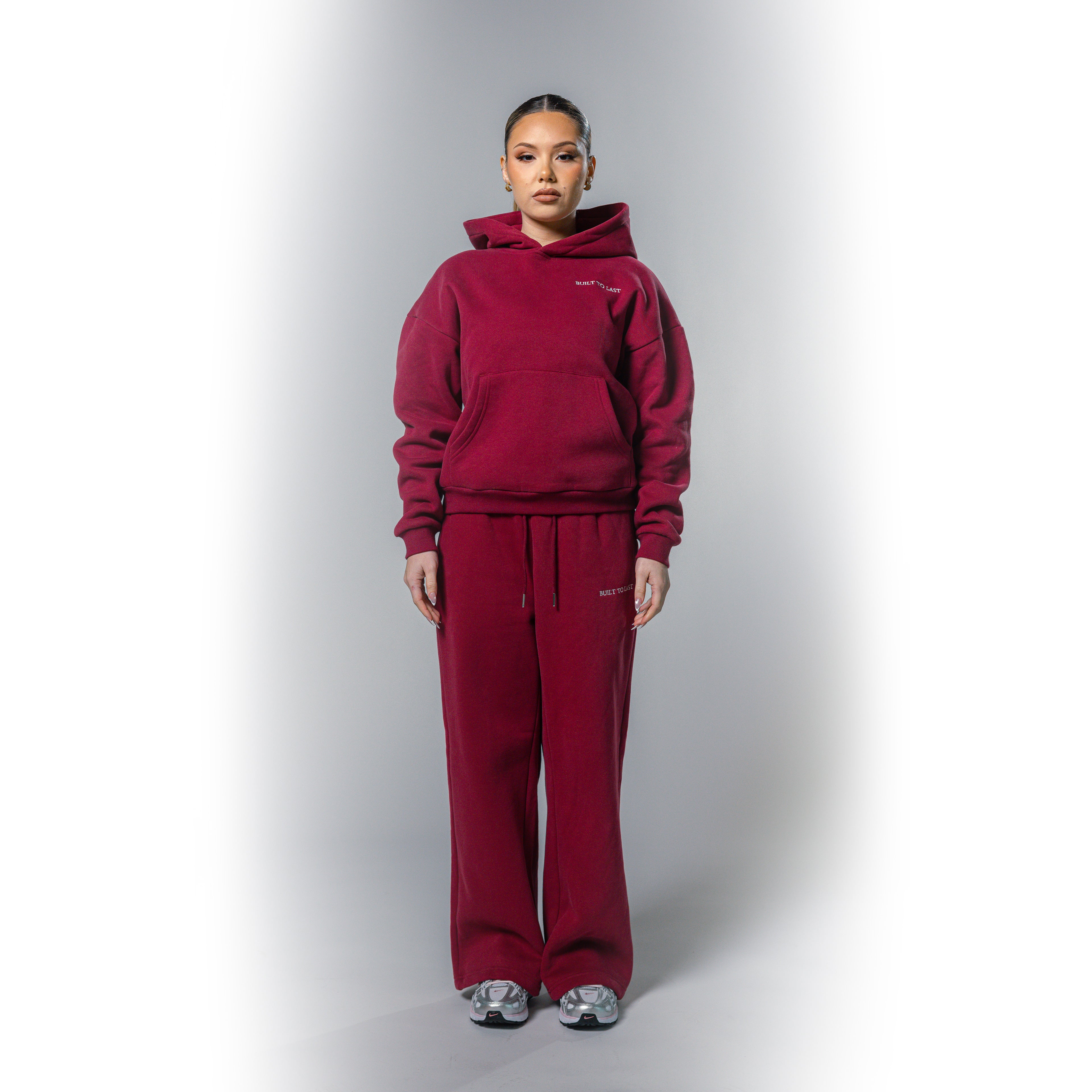 Burgundy hoodie
