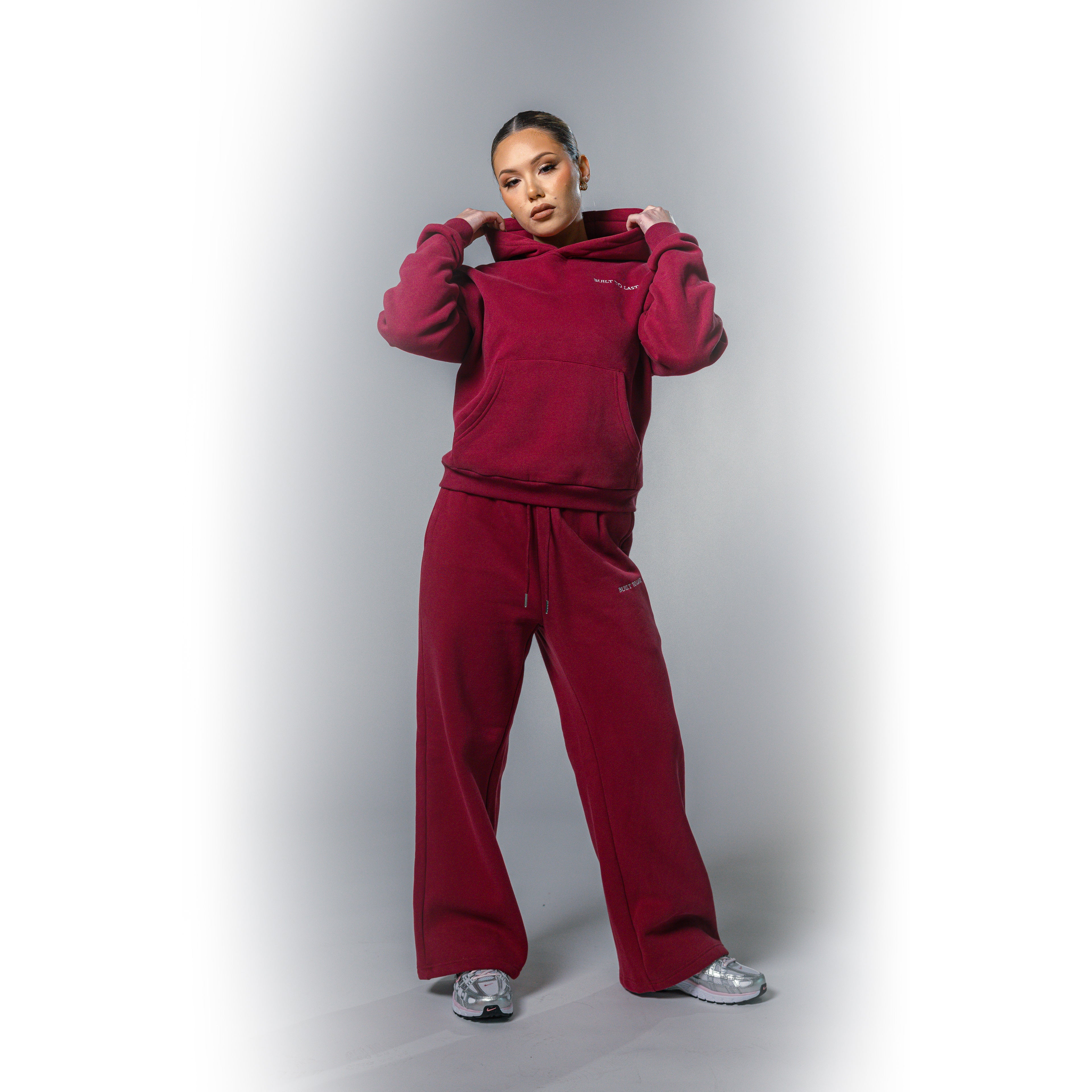 Burgundy hoodie
