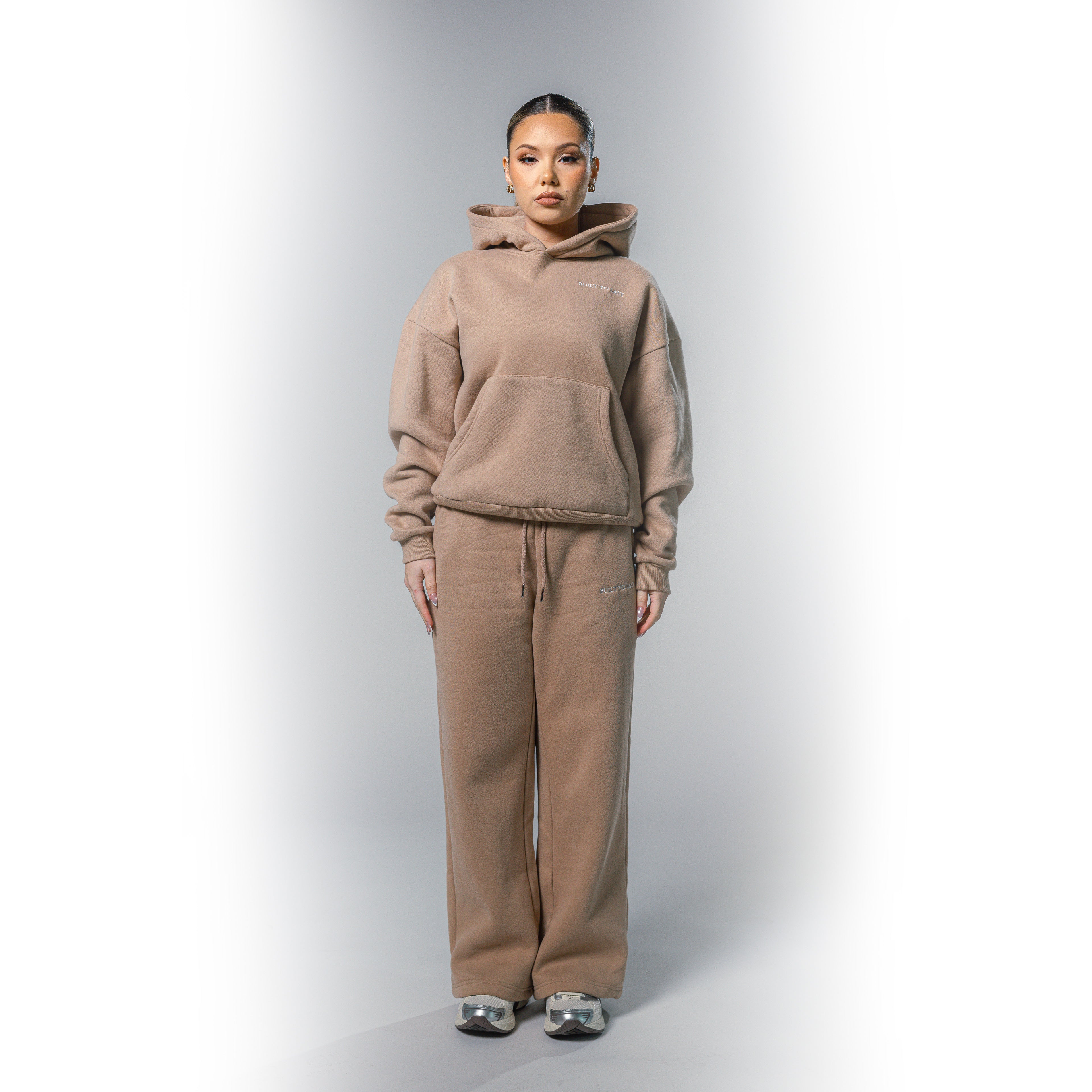 Beige sweat pants