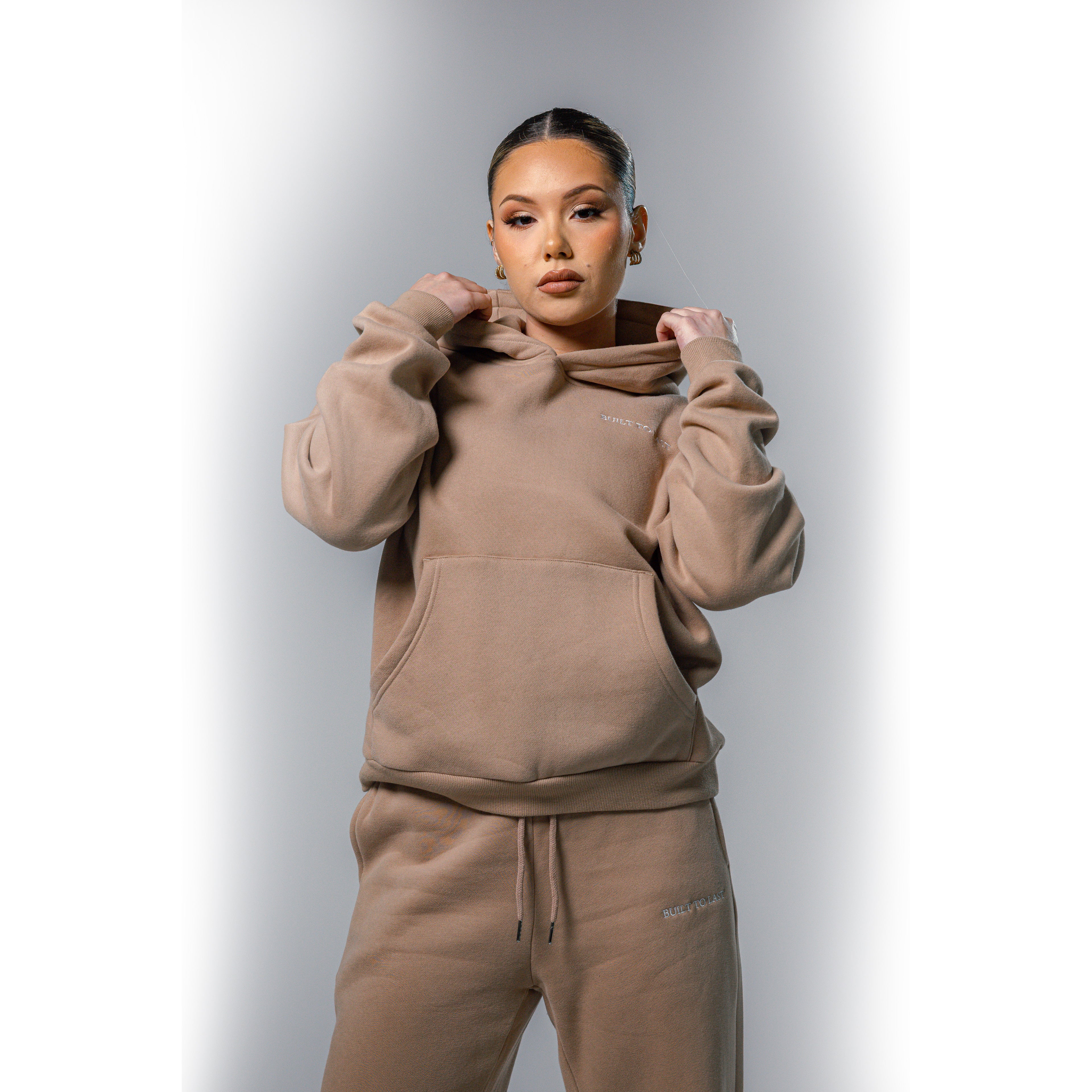Beige sweat pants
